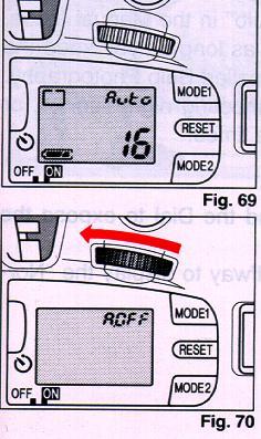 If "Auto" is displayed in the LCD Panel, follow the procedure below. (Fig. 69) If "Auto" is not displayed, follow the procedures from step 3. 1. Press the MODE 1 Button to display "Auto". 2.