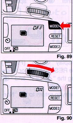 * The film will not wind on and the Exposure Counter number will not change. 5. To cancel the Multi Exposure Mode, press the RESET Button or turn the Main Switch OFF.