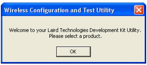 DVK SOFTWARE INSTALLATION Locate the Laird Configuration and Test Utility from the Software Downloads tab of the applicable product page of the Laird website, a login and password will be required to
