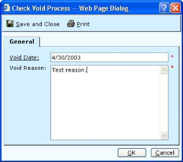 Checks When you click OK, the system makes the reversing accounting
