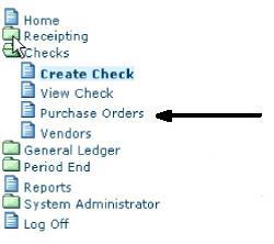 AFAS-Manual Checks Purchase Orders The Purchase Order feature of AFAS is to track the amount of outstanding purchase obligations.