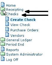 Return to top of page Menus All lists and options are selected from the vertical menu on the left of the main screen.