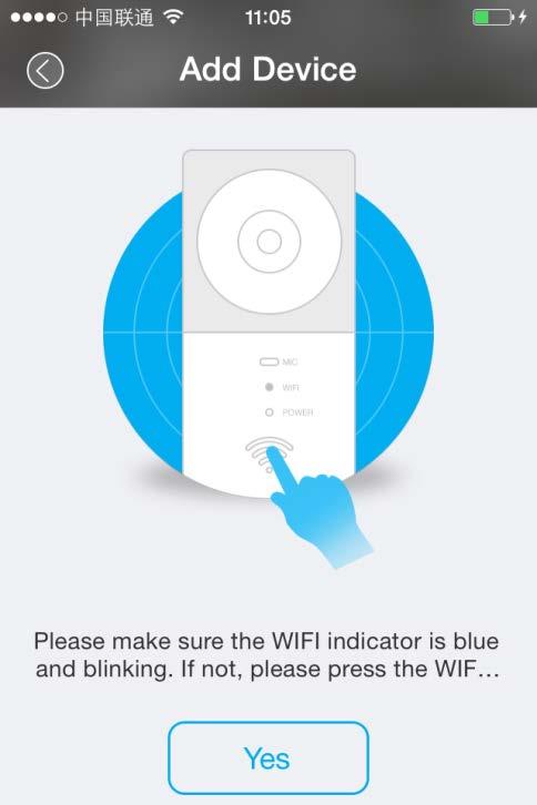 seconds until WIFI indicator blinks.