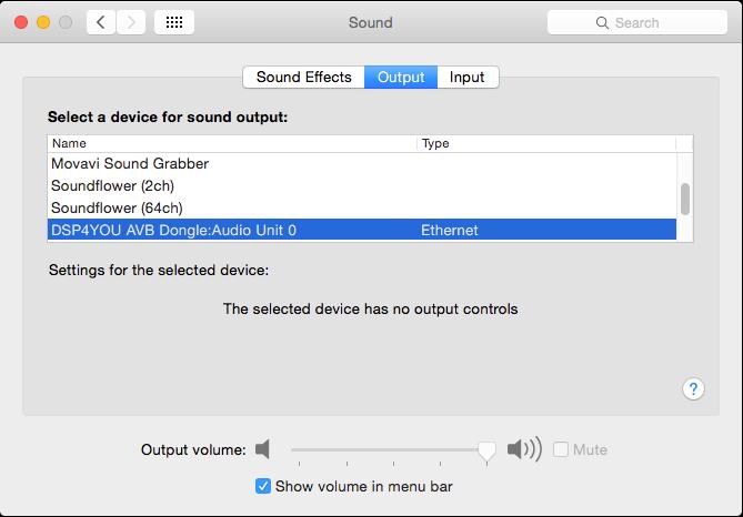 6. To send all system audio to the N-DAC8, open System Preferences -> Audio, and select the N-DAC8 as the output sound device: 7.