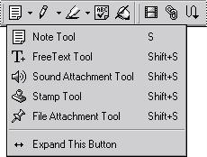 Looking at the Work Area Using Help Contents Index Back 14 To select a hidden tool, hold down the mouse button on either the related tool or the triangle next to the related tool until the additional