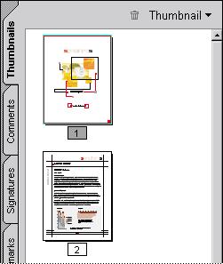 Organization and Navigation Elements Using Help Contents Index Back 91 To create thumbnails: 1 Click the Thumbnails tab in the navigation pane to bring the Thumbnails palette to the front.