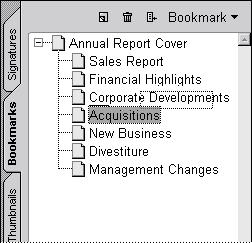 Organization and Navigation Elements Using Help Contents Index Back 94 To delete a bookmark: 1 Select the bookmark or range of bookmarks you want to delete.