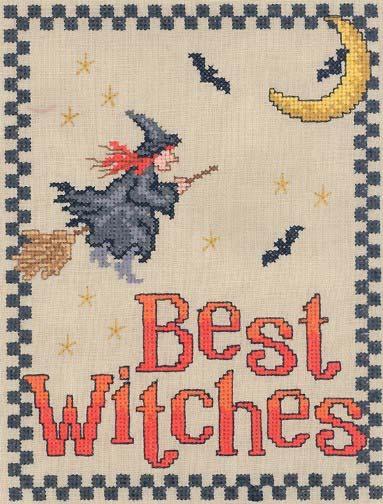 Page 1 Best Witches #9901 14 ct 167x 221mm (6.59 x 8.72 ) #9902 16 ct 140 x 184mm (5.49 x 7.26 ) #9903 18 ct 130 x 172mm (5.13 x 6.