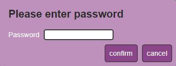 To access web pages without using the password: 1. Check the current security settings. Figure 30: Authentication Page Password Protected 2. Set Activate Security to OFF.
