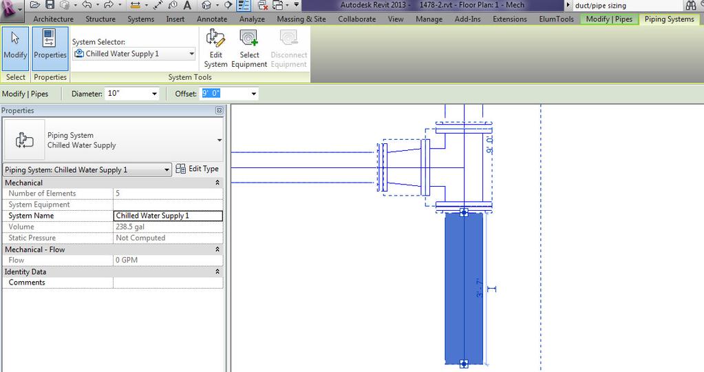 About System Calculations Revit includes tools to help you size duct and piping for the systems you create in a model. The key to making this work properly is having a properly defined system.