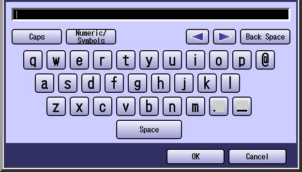 5 Input the original color name with the keyboard, and then select OK. Up to 20 characters.