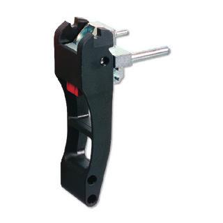 3.4.5 Telecom Long Hot-Swap Injector/Ejector Handle 13,95 With latching (hot-swap) Handle black, button red (plastic, UL94 HB) ard holder (zinc die-cast, galvanized) Assembly