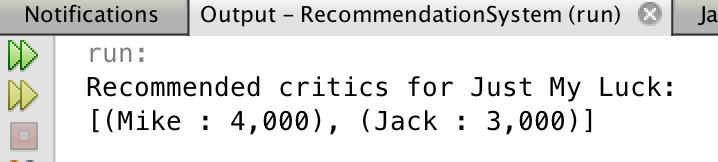 Finding good critics Similarly, we can use the recommendations method previously used to recommend users Instead of finding matching users to recommend a movie,