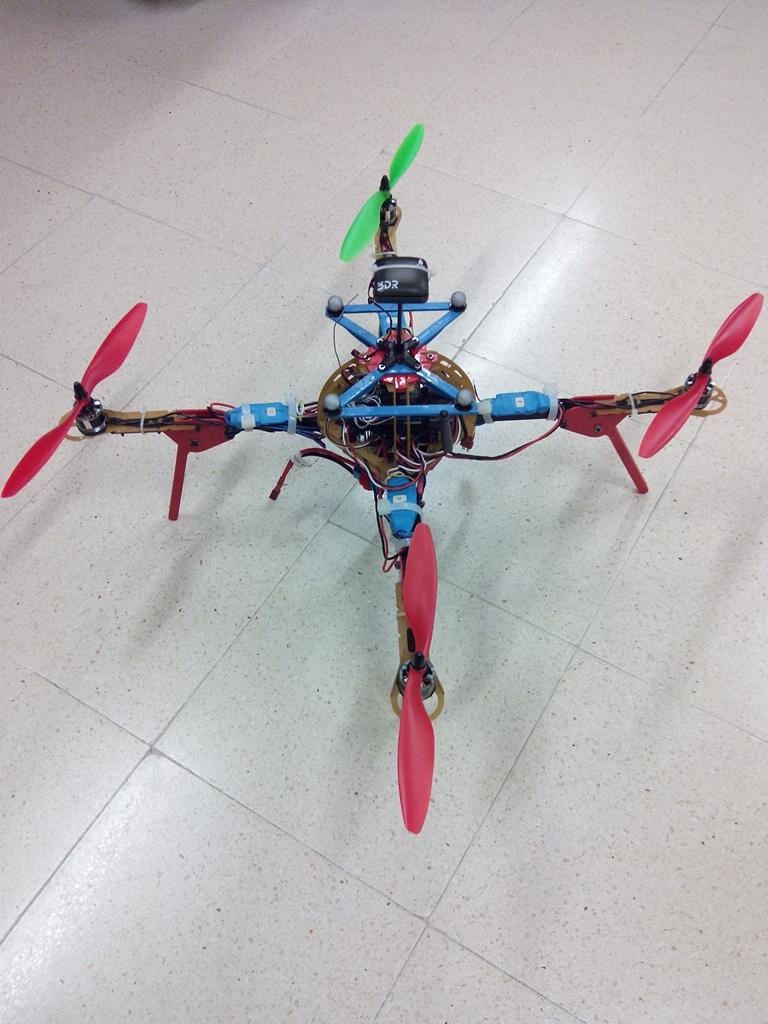 It can be controlled manually or fly autonomously as it is equipped with path following algorithms. The user can monitor its activities and control some flight parameters in real time.