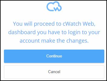 You will be taken to the login page of cwatch customer portal.