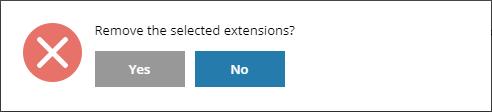 Click the drop-down as shown above and choose 'Remove'. Click 'Yes' in the confirmation dialog to remove the extension.