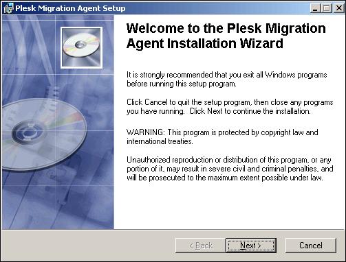 Preparing for Migration 20 Installing Migration Agent Run the Migration Agent installation file and follow the installation wizard instructions: 1 When the first screen of the installation wizard
