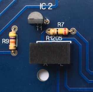 Weekday with IV-25 / IV-26 dot display - Solder parts shown on the picture The label of the R1205 voltage regulator is behind IV-25 and IV-26 picture you see the tubes from the wire site For 6 x
