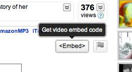 15. Embedding Video: The other option for inserting video onto your page is to embed