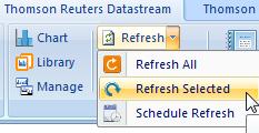 MANAGING CHARTS You can search for saved charts in the Library page of Datastream Charting using the name and folder specified at saving.