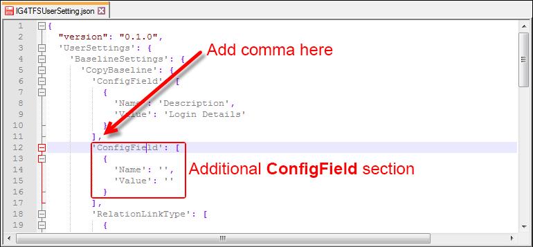 6. Repeat last step if additional fields are to be configured. Make sure to separate two fields with a comma as mentioned in the following image: 7.