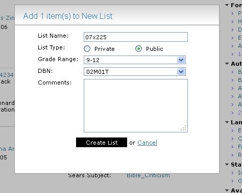 Click the detail button to view the full record 17. Create a New List or Add to Existing List 1. Select Items by entering a quantity for Vendor on: a. Expanded List View b. Full Item Detail 2.