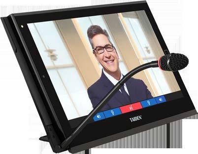 HCS-8368SD/50 The G3 Paperless Multimedia Congress Terminal The stylish and ergonomically designed Paperless Multimedia Congress Terminal is equipped with a 14" high-resolution (1920 1080) LCD touch