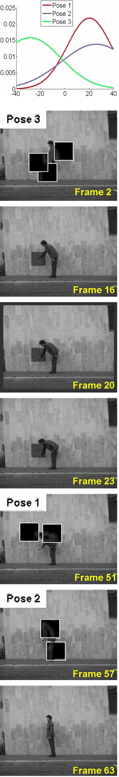 Grayed rectangles represent 2D central slice of the landmark spatio-temporal subregion in corresponding frames.