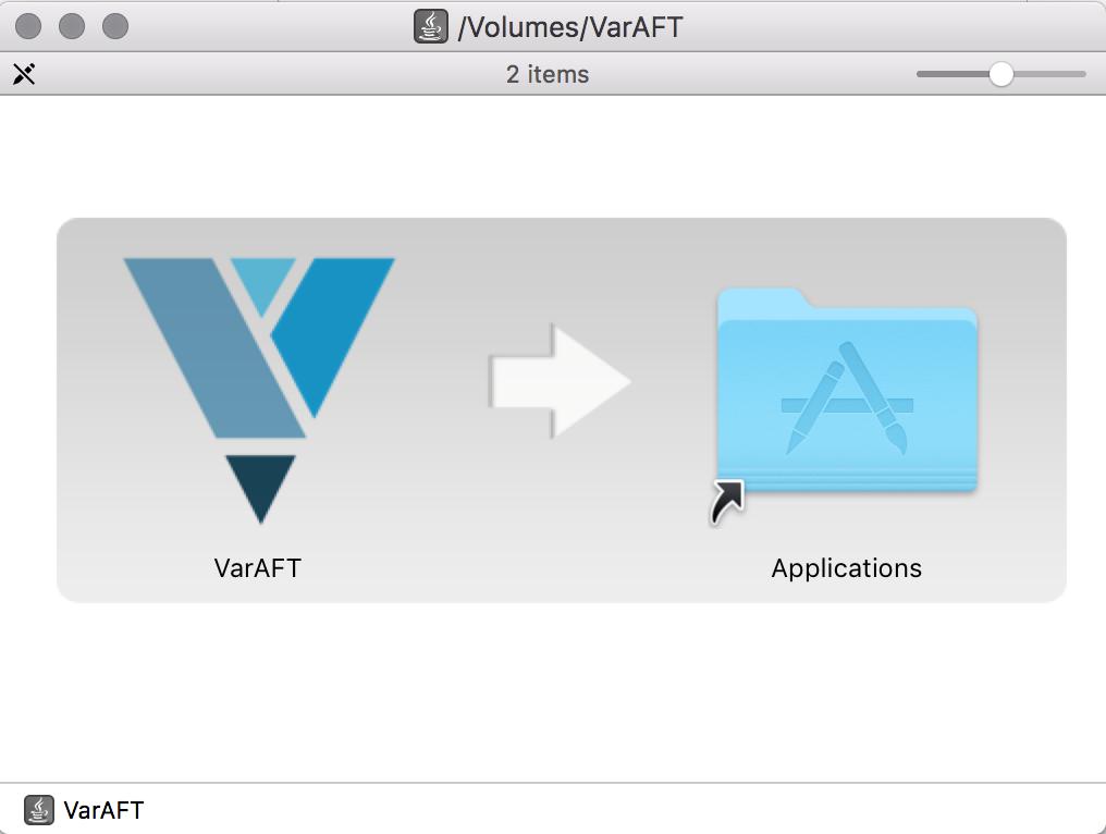 2 VarAFT Installation (Mac) Double click on the VarAFT.