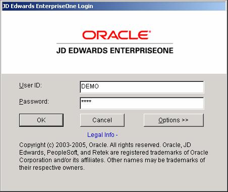 8. Click OK. 9. Launch JD Edwards EnterpriseOne by double clicking activconsole.exe from C:\E812\system\bin32. NOTE.