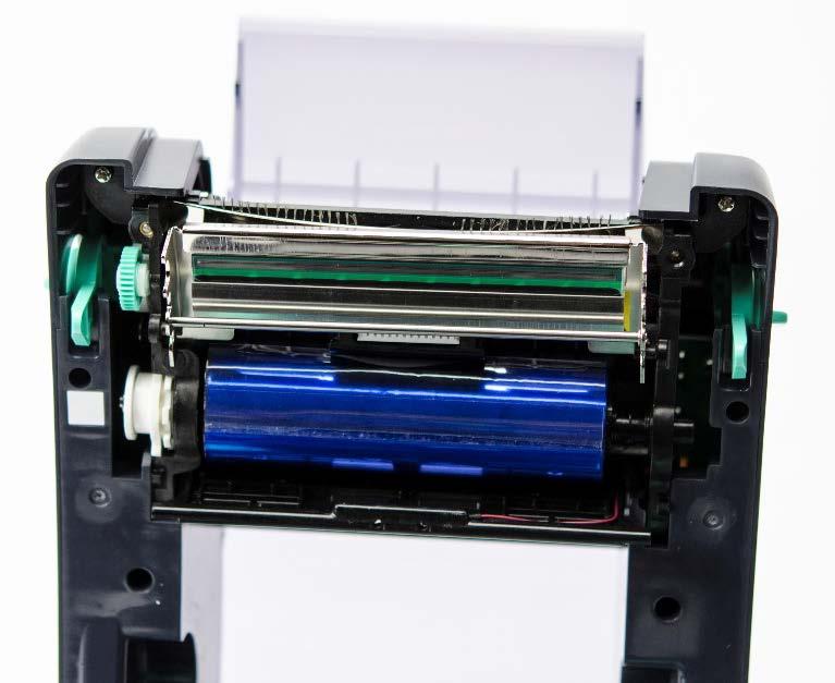 each side of the printer and lifting the top cover to the maximum open angle.