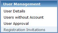 MSB Registration Invitation Process As an alternative to the user requesting access and requiring approval, administrators may also use the Registration Invitation process on the following