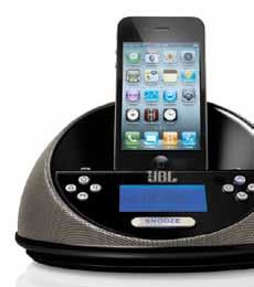 JBL On Time dock Wake up to the sound of your own music.