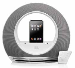 JBL Radial Series Surround your ipod with legendary JBL Sound. Four aluminium-domed drivers for crisp high- and mid-frequency response.