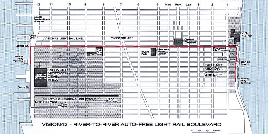 map a 2½-mile low-floor light rail line, river-to-river in 21