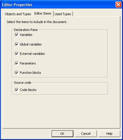 Section 1 Basic Functions and Components Objects and Types Editor Items, Used Types. Objects and Types This is the start level for filtering the contents of your application or library.