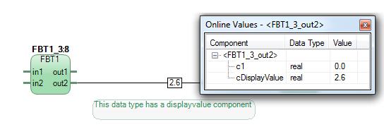 Dynamic Display of I/O Channels and Forcing Section 4 Online Functions Figure 122. Online Values dialog box It is possible to open several Online Value dialog boxes at the same time.