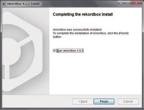 1 Unzip the downloaded rekordbox software file. 2 Double-click the rekordbox software to launch the installer.