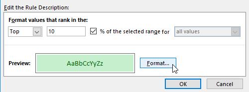 Click on the Home tab, click on the Conditional Formatting button and assign a Conditional Format 3.