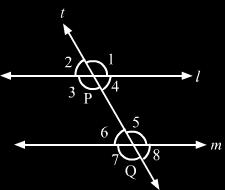 In the above figure, lines l and m are parallel.
