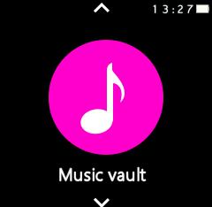 MUSIC VAULT (FOR S1 PLUS ONLY) Contains 8G of storage for music to be directly stored on the S1 PLUS watch. Allows you to play your favorite songs while away from your phone.