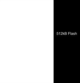 Constants placed in flash 2616 RW-data ZI-data Data variables that