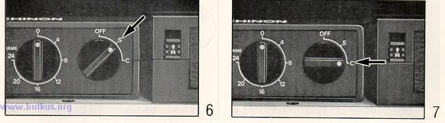 ADVANCING THE FILM Normal Use 1. Set the C / S Dial to the "S" (single frame exposure) position (Fig. 6). 2. Each time the shutter release button is depressed single frame shooting will result.