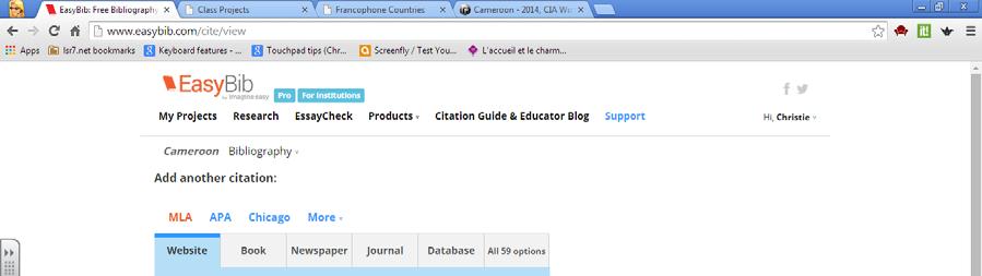 ADDING WEBSITE ARTICLES 1. Click on the Website tab and then copy and paste the URL of the website in the box.