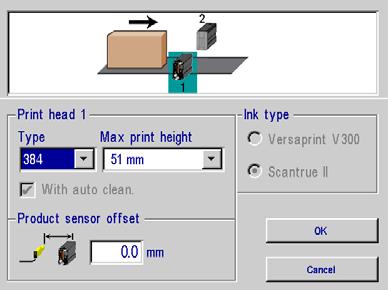 Section 2: Quick Start 7. Select the Print Head Type from the drop-down box. 8.