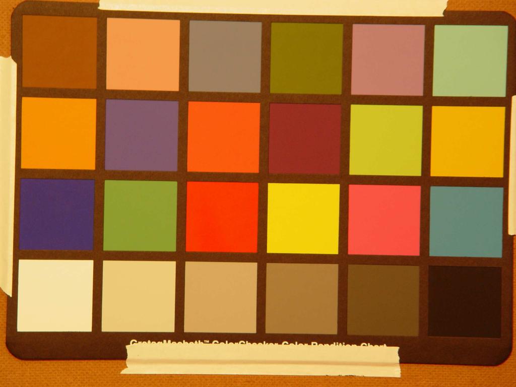 eft: vectors show the differences between the 24 D65 color chart samples and 24 soft white incandescent color chart