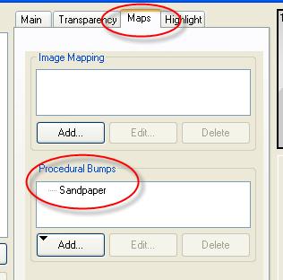 5. On the Maps tab, check to see whether there are any procedural