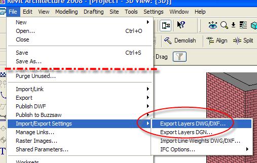 Layer Control from Revit Architecture Here are the steps to control the layer standards and settings and then export to DWG format.