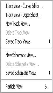 Graph Editors. This menu offers users a collection of commands to deal with track view and schematic view components.