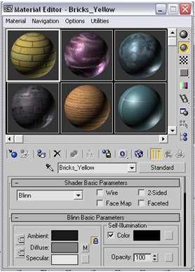 Material Editor. This component is used for creating and editing the materials that exist in the scene.